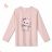 Langarm-T-Shirt für Mädchen (98-128) KUGO WK1225