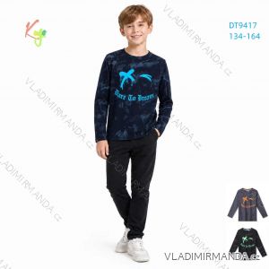 Langarm-T-Shirt für Jungen (134-164) KUGO DT9417