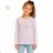 Langarm-T-Shirt für Mädchen (134-164) KUGO PC2537