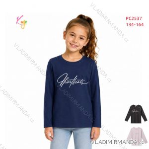 Langarm-T-Shirt für Mädchen (134-164) KUGO PC2537