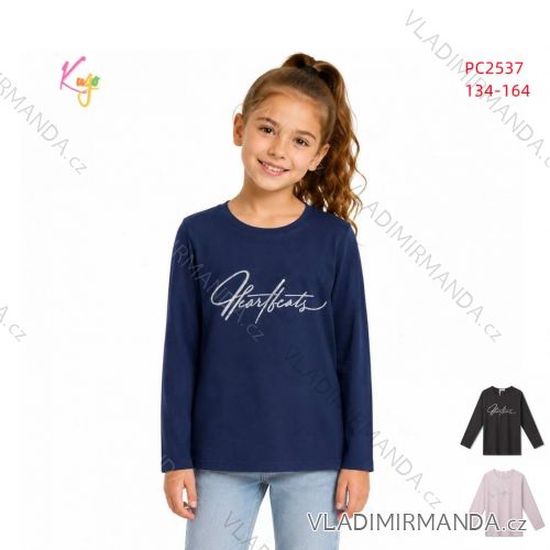 Langarm-T-Shirt für Mädchen (134-164) KUGO PC2537