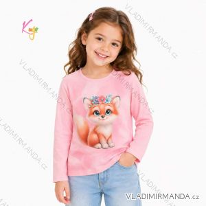 Langarm-T-Shirt für Mädchen (98-128) KUGO ST3618