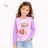 Langarm-T-Shirt für Mädchen (98-128) KUGO ST3618
