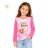 Langarm-T-Shirt für Mädchen (98-128) KUGO ST3618