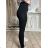 Lange Lederleggings für Damen (S/M-XL/2XL) MIEGO PMWLL26HL-4/DR S / M schwarz