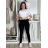 Lange Lederleggings für Damen (S/M-XL/2XL) MIEGO PMWLL26HL-4/DR S / M schwarz