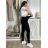 Lange Lederleggings für Damen (S/M-XL/2XL) MIEGO PMWLL26HL-4/DR S / M schwarz