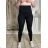 Lange Lederleggings für Damen (S/M-XL/2XL) MIEGO PMWLL26HL-4/DR S / M schwarz