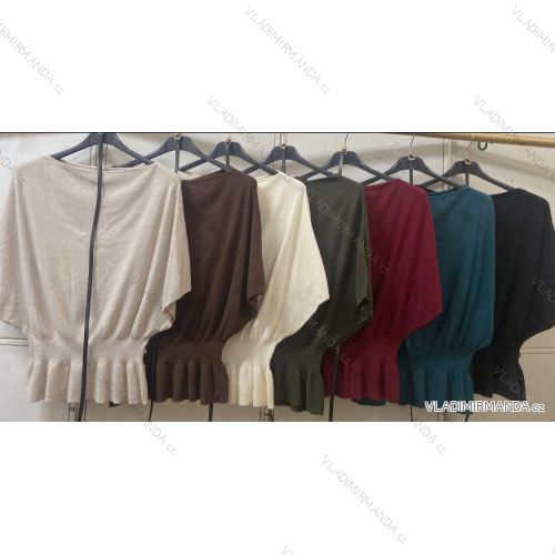 Oversize-Langarmpullover für Damen (Einheitsgröße 46/48/50) Italienische Mode IMC25535