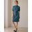 Damen-Strickkleid mit Stehkragen und langen Ärmeln, Oversize (XL/2XL/3XL, Einheitsgröße), italienische Mode, IMC260242