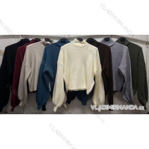 Langärmliges, leichtes Damen-Kapuzensweatshirt mit Reißverschluss, übergroß (52/54/56 ONE SIZE) ITALIAN FASHION IMC25359