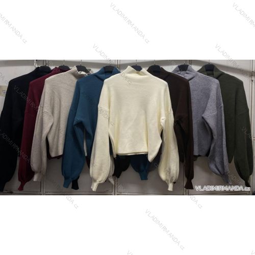Langärmliges, leichtes Damen-Kapuzensweatshirt mit Reißverschluss, übergroß (52/54/56 ONE SIZE) ITALIAN FASHION IMC25359