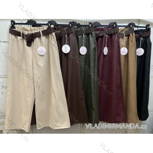 Damen-Shorts in Übergröße mit Gürtel (L/XL/XXL, Einheitsgröße) ITALIENISCHE MODE IMC260245