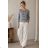 Damen-Strickpullover mit langen Ärmeln und Knöpfen (Einheitsgröße S/M/L) ITALIENISCHE MODE IMC260246