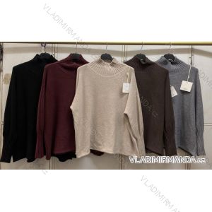 Langärmliges, leichtes Damen-Kapuzensweatshirt mit Reißverschluss, übergroß (52/54/56 ONE SIZE) ITALIAN FASHION IMC25359