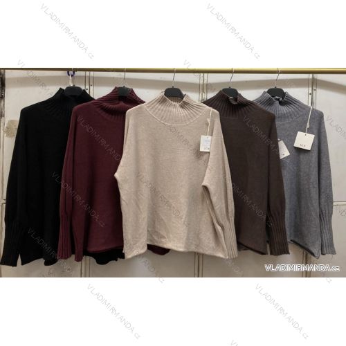 Langärmliges, leichtes Damen-Kapuzensweatshirt mit Reißverschluss, übergroß (52/54/56 ONE SIZE) ITALIAN FASHION IMC25359