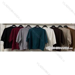 Langärmliges, leichtes Damen-Kapuzensweatshirt mit Reißverschluss, übergroß (52/54/56 ONE SIZE) ITALIAN FASHION IMC25359