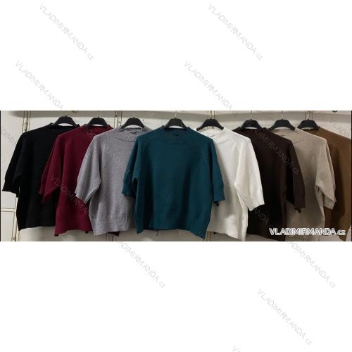 Langärmliges, leichtes Damen-Kapuzensweatshirt mit Reißverschluss, übergroß (52/54/56 ONE SIZE) ITALIAN FASHION IMC25359