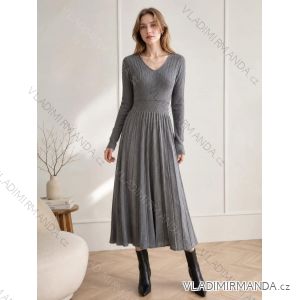 Oversize-Strickkleid mit langen Ärmeln für Damen (Einheitsgröße S/M/L) Italienische Mode IMC260238