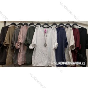Damen-Langarmshirt Oversize (44/46/48 Einheitsgröße) Italienische Mode IMC260276