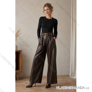 Kunstlederhose mit Gürtel (42/44/46, Einheitsgröße) ITALIENISCHE MODE IMC260280
