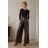 Kunstlederhose mit Gürtel (42/44/46, Einheitsgröße) ITALIENISCHE MODE IMC260280