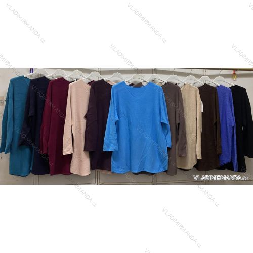 Oversize-Langarmpullover für Damen (44/46/48/50/52, Einheitsgröße) Italienische Mode IMC260251
