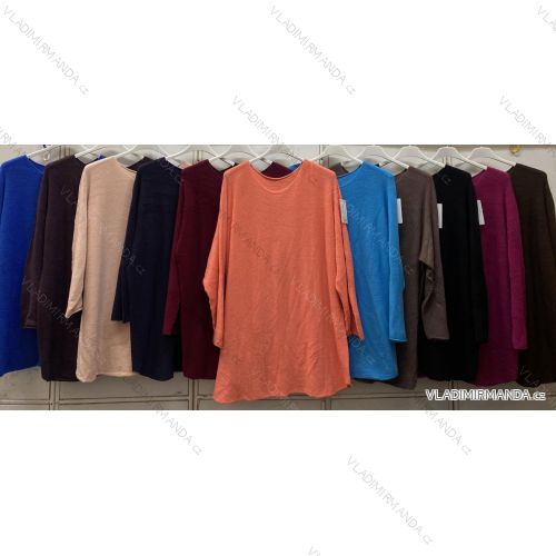 Oversize-Langarmpullover für Damen (44/46/48/50/52, Einheitsgröße) Italienische Mode IMC260252