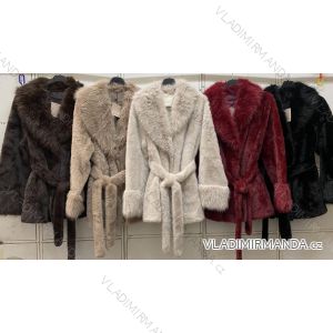 Oversize-Damenmantel mit langen Ärmeln und Bindebändern (XL/XXL, Einheitsgröße) ITALIENISCHE MODE IMC260253