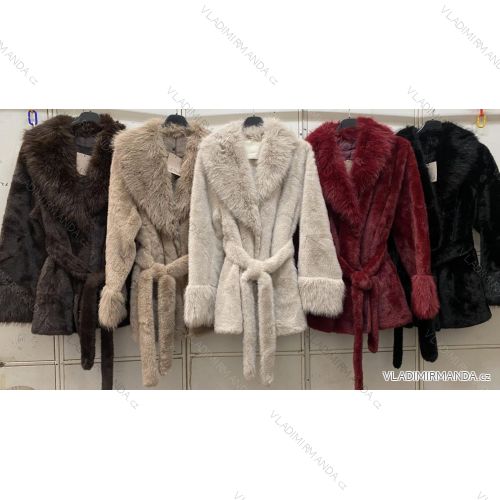 Oversize-Damenmantel mit langen Ärmeln und Bindebändern (XL/XXL, Einheitsgröße) ITALIENISCHE MODE IMC260253