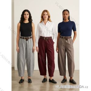 Damenhose mit Gürtel (48/50/52/54, Einheitsgröße) Italienische Mode IM4260314