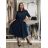 Klassisches Hemdkleid mit 3/4-Ärmeln, Damenmodell OLIVIE (Einheitsgröße M/L/XL), italienische Mode, IMPSS268140