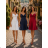 Elegantes Damen-Partykleid mit langen Ärmeln (S/M ONE SIZE) ITALIAN FASHION IM322282