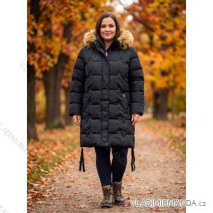 Winterjacke mit Kapuze, langärmlig, Damen, Oversize (3XL-7XL), ITALIENISCHE MODE PMWHH25KK60654/DUR