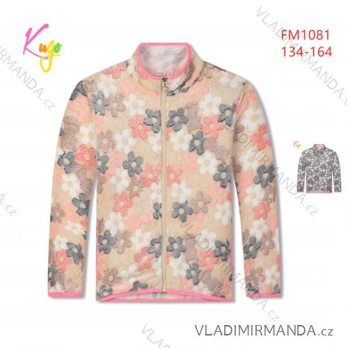 Warmes Mädchen-Sweatshirt mit Reißverschluss (134-164) KUGO FM1125