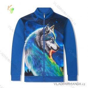 Warmes Sweatshirt mit Reißverschluss, lange Ärmel, Kinder bis Jugend Jungen (116-146) KUGO PT2515