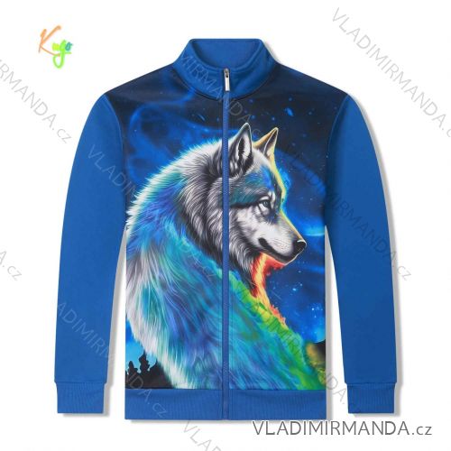 Warmes Sweatshirt mit Reißverschluss, lange Ärmel, Kinder bis Jugend Jungen (116-146) KUGO PT2515