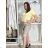 Sommer-Stretch-Shorts für Damen (S/M/L) ITALIAN FASHION IMS24006 S / M / L dunkelbeige