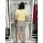 Sommer-Stretch-Shorts für Damen (S/M/L) ITALIAN FASHION IMS24006 S / M / L dunkelbeige