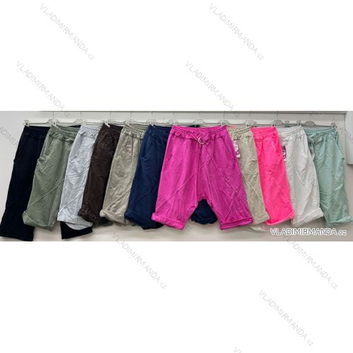Elegante Hose mit Gürtel für Damen (S/M/L ONE SIZE) ITALIAN FASHION IM425057 44/46/48 dunkelblau