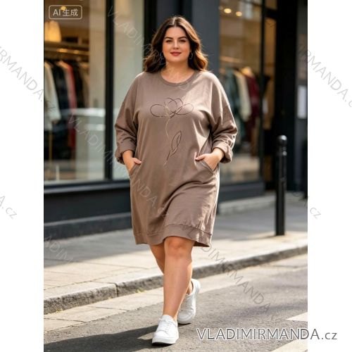 Elegante Jogginghose mit Gürtel, Damengröße Oversize (42/44/46, Einheitsgröße), italienische Mode, IM4260310