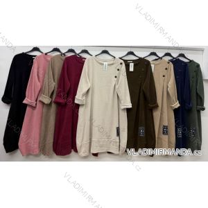 Elegante Jogginghose mit Gürtel, Damengröße Oversize (42/44/46, Einheitsgröße), italienische Mode, IM4260310