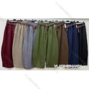 Elegante Jogginghose mit Gürtel, Damengröße Oversize (42/44/46, Einheitsgröße), italienische Mode, IM4260310