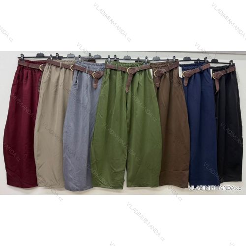Elegante Jogginghose mit Gürtel, Damengröße Oversize (42/44/46, Einheitsgröße), italienische Mode, IM4260310