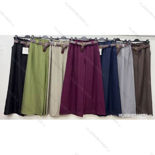 Elegante Jogginghose mit Gürtel, Damengröße Oversize (42/44/46, Einheitsgröße), italienische Mode, IM4260310