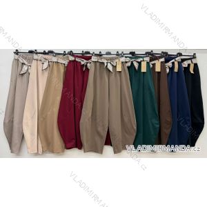 Elegante Jogginghose mit Gürtel, Damengröße Oversize (42/44/46, Einheitsgröße), italienische Mode, IM4260310