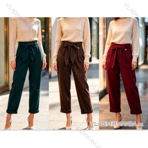 Elegante Jogginghose mit Gürtel, Damengröße Oversize (42/44/46, Einheitsgröße), italienische Mode, IM4260310
