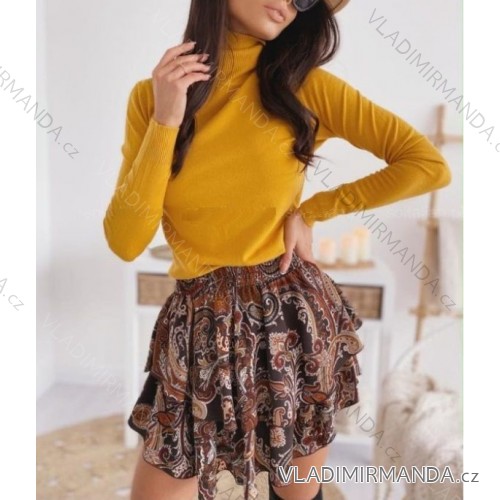 Rollkragenpullover-Senf für Herren (uni sm) ITALIAN FASHION IM519563 S / M žlutá hořčicová