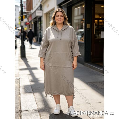 Elegante Jogginghose mit Gürtel, Damengröße Oversize (42/44/46, Einheitsgröße), italienische Mode, IM4260310
