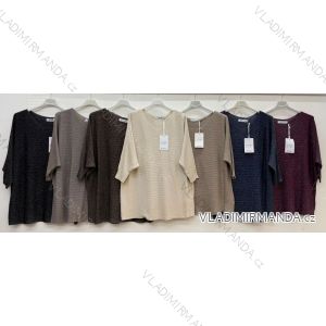 Elegante Jogginghose mit Gürtel, Damengröße Oversize (42/44/46, Einheitsgröße), italienische Mode, IM4260310